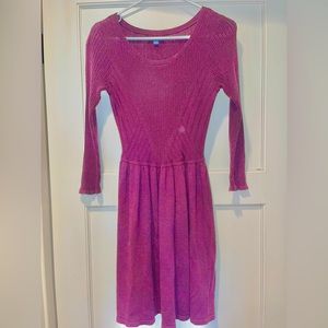 Burgundy Sweater Dress